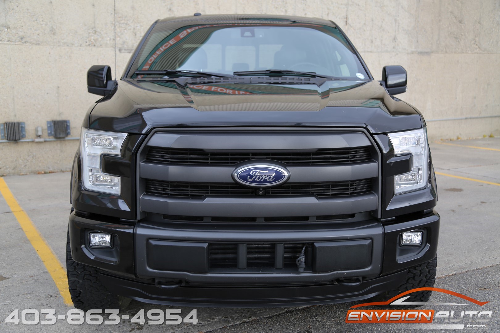 2015 FORD F-150 CREW LARIAT \ FX4 \ FUEL WHEELS \ BLACKED OUT